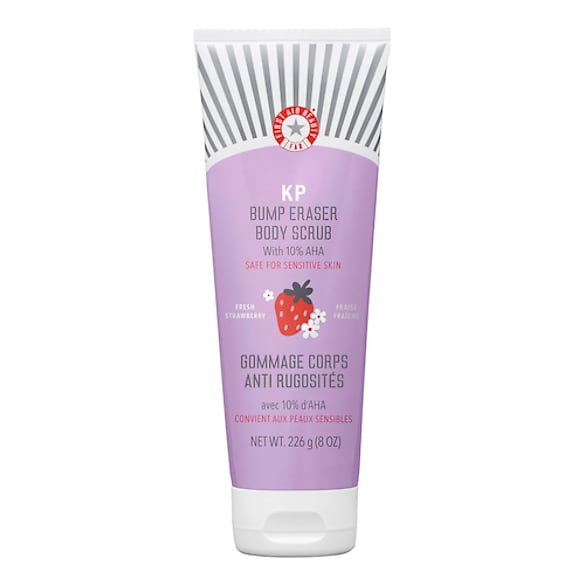 KP Body Scrub Strawberry - Bodyscrub med AHA Jordbærduft Omgående virkning, FIRST AID BEAUTY